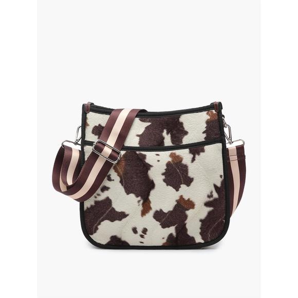 Jen & Co Julie Studded Detail Crossbody w/ Chain Strap